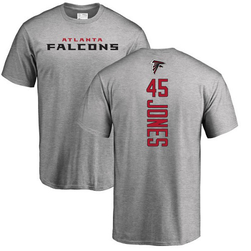 Atlanta Falcons Men Ash Deion Jones Backer NFL Football #45 T Shirt